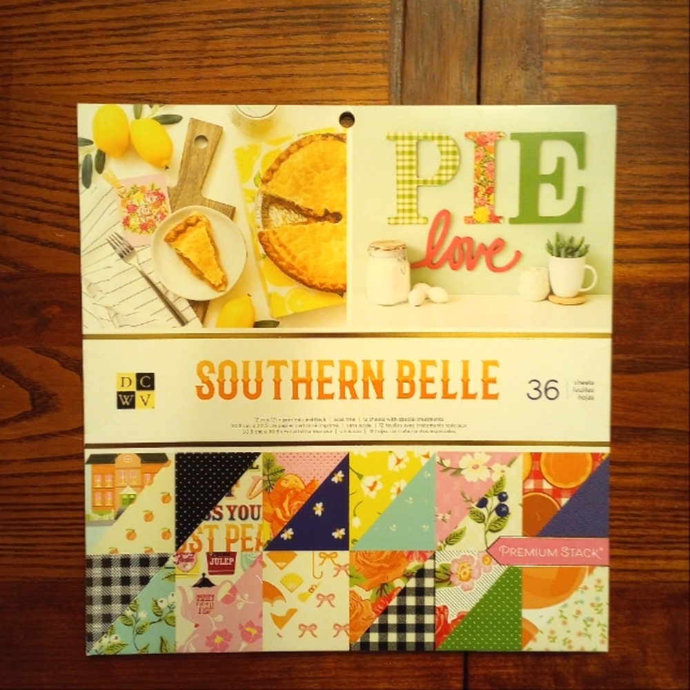 DCWV Southern Belle 12"x12" 36 Sheets Double Sided Cardstock Stack